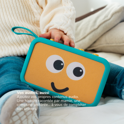 Boîte à histoires bébé 0-3 ans – Cadeau de naissance – Berceuses, comptines & histoires audio, sans écran ni ondes, sans abonnement