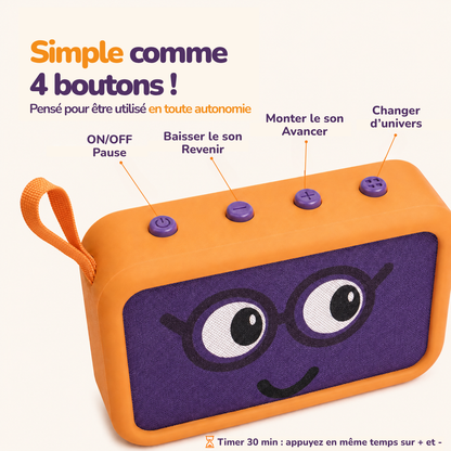 Boîte à histoires enfant 3-8 ans – Idée cadeau – Contes, histoires & comptines audio, sans écran ni ondes, sans abonnement